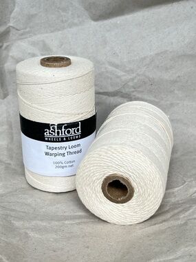 2 Ashford Wheels & Looms Tapestry Loom Warping Thread 100% Cotton 200 gm NEW
